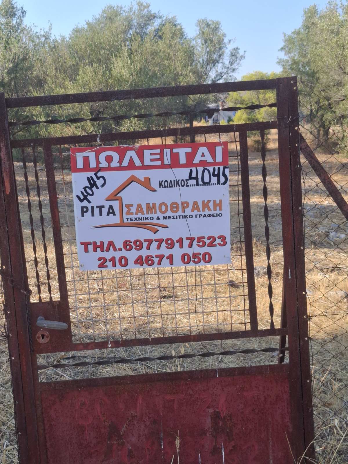 Eckgrundstück mit einer Fläche von 334 m² in Selinia auf Salamis