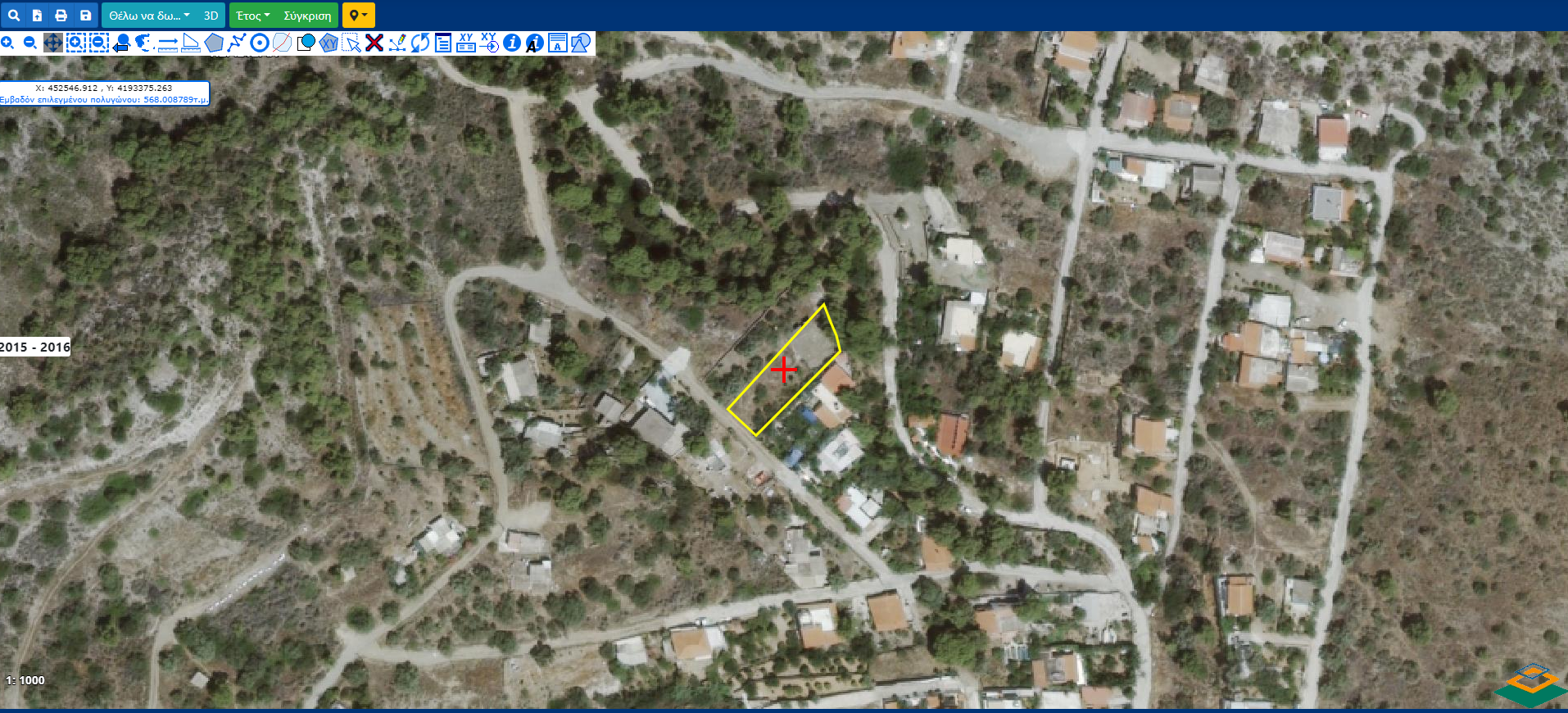 Οικόπεδο 307 τ.μ. στα Σελήνια Σαλαμίνας (εκτός σχεδίου)